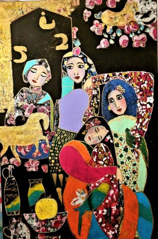 Image 1 of the artwork "The woman and the smell of heaven" by Ghazal Ashrafian on art24