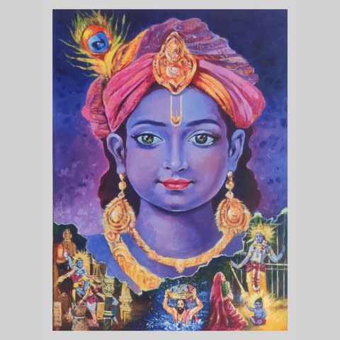 Image 1 of the artwork "Lord Krishna" by Ravi Kumar on art24