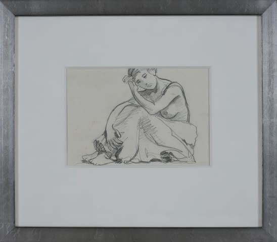 Image 1 de l'œuvre "Sitzende junge Frau" par Arthur Joseph Guéniot sur art24