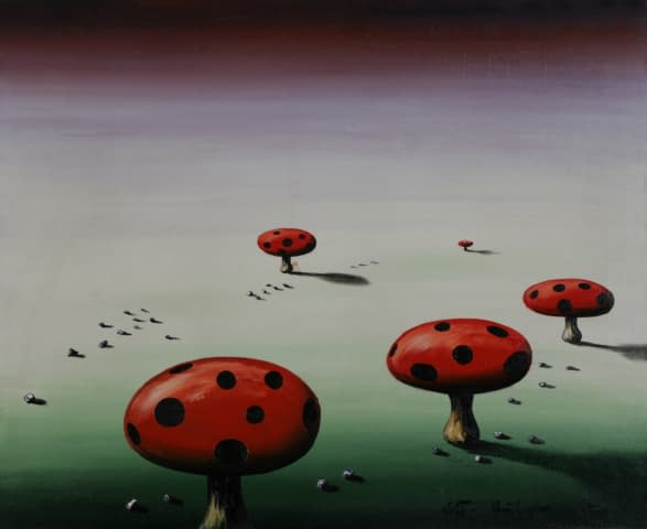 Image 1 of the artwork "Pilze in Landschaft" by Maximilian Hilpert on art24