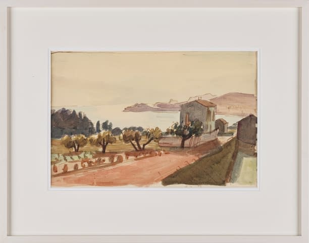 Image 1 of the artwork "Landschaft mit Haus und See" by Ignaz Epper on art24