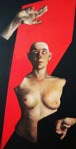 Image 1 of the artwork "Madonna assunta in rosso sacro" by Juan Manuel Tardivo on art24