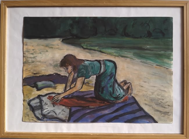 Bild 1 des Kunstwerks "Nach dem Schwimmen" von Wolfgang Söring auf art24