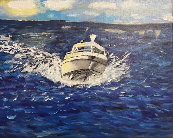 Image 1 of the artwork "Life is better with a boat" by Brunello on art24