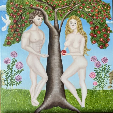 Bild 1 des Kunstwerks "Adam und Eva" von Kamila Hyo Hlobil auf art24