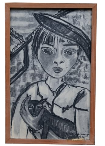 Image 1 of the artwork "Mon chat et moi" by Nadja Mayloumjan on art24