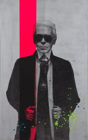 Image 1 of the artwork "Carl Lagerfeld" by Shane Bowden on art24