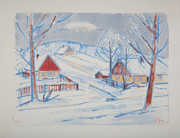 Bild 1 des Kunstwerks "Winterlandschaft (108/150)" von Jaroslav Grus auf art24