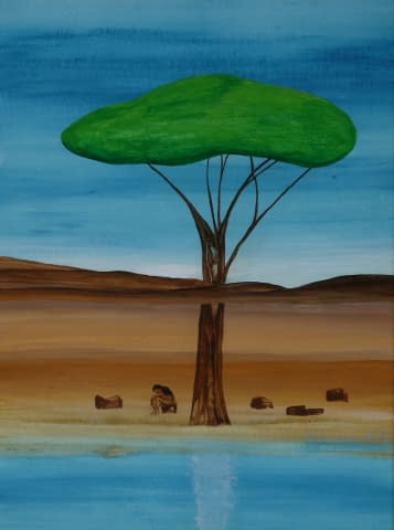 Image 2 of the artwork "Baum ohne Schatten" by Edith Irving-Sommer on art24