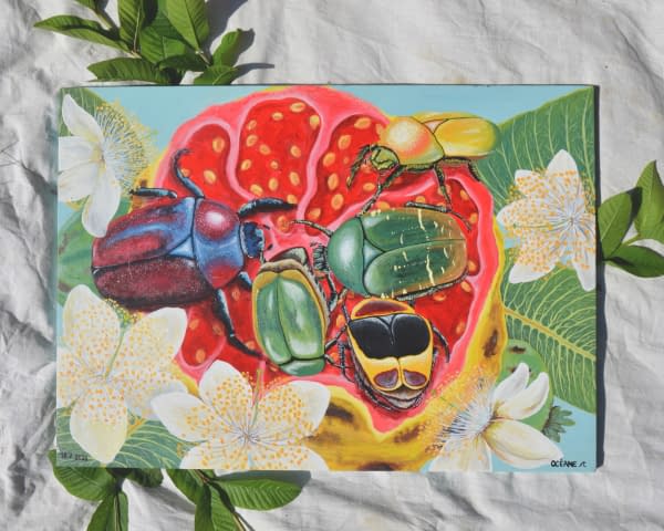 Image 1 of the artwork ""Beetle Bustle" - Océane Fehr Art" by Océane Fehr Art on art24