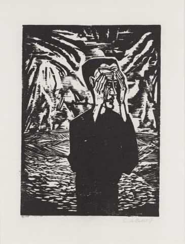 Bild 1 des Kunstwerks "Mann in der Ebene" von Erich Heckel auf art24