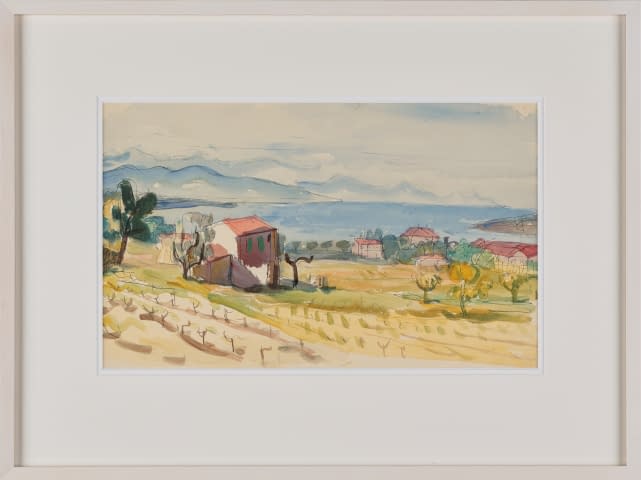 Image 1 of the artwork "Landschaft mit Rebberg und See" by Ignaz Epper on art24