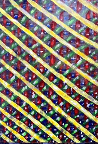 Image 1 of the artwork "Verflechtung, Acryl auf Papier." by Ratswolf on art24