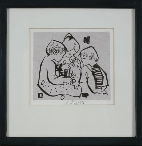 Bild 1 des Kunstwerks "Spielende Kinder (52/60)" von Alfred Fuchs auf art24