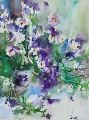 Image 1 de l'œuvre "Danske blomster" par Natalia Nikolenko sur art24