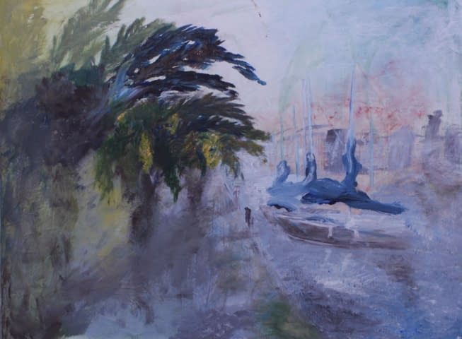 Bild 1 des Kunstwerks "Hafen in Südfrankreich" von Aurore Bohnenblust-Grosboillot auf art24