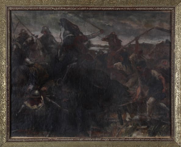 Image 1 of the artwork "Bitva u Sudoměře, husité (dt. Schlacht bei Sudoměř, Hussitenkriege)" by František Sembdner on art24