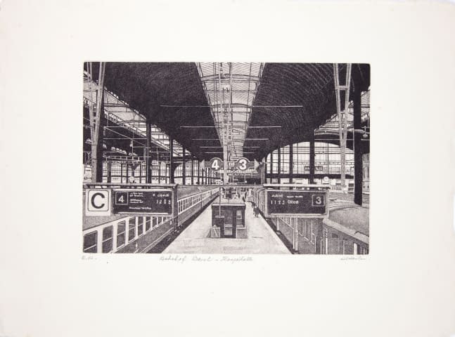 Image 2 de l'œuvre "Bahnhof Basel - Hauptalle" par Rudolf Häsler sur art24