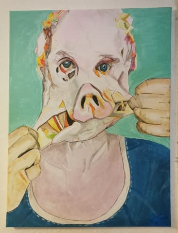 Bild 1 des Kunstwerks "Menschenmaske" von Köhler auf art24