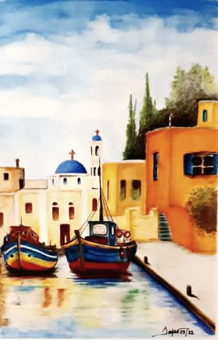 Image 1 of the artwork "The harbor" by Dimitris on art24