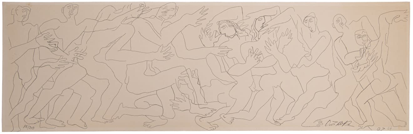 Image 1 de l'œuvre "Frise Humaine (175/ 250)" par Ossip Zadkine sur art24