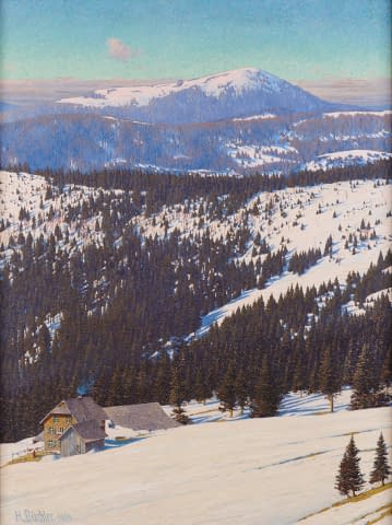 Bild 2 des Kunstwerks "Der Belchen - vom Feldberg aus gesehen" von Hermann Dischler auf art24