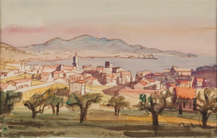 Image 2 de l'œuvre "Landschaft mit Stadt und See" par Ignaz Epper sur art24