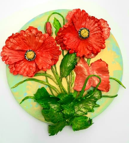 Image 1 of the artwork "Poppy flowers" by Anna Burger on art24