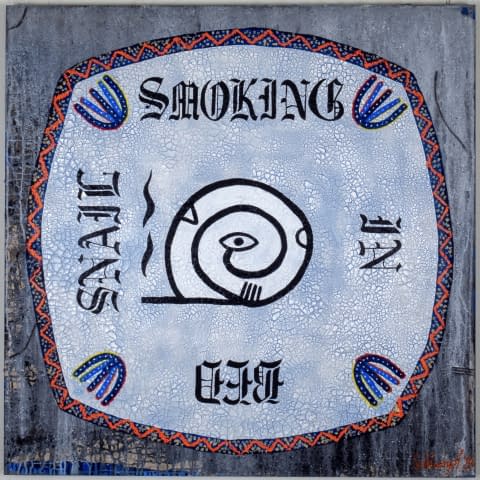 Bild 2 des Kunstwerks "Artefakt n°7 «Snail Smoking In Bed»" von Dominik Schlumpf auf art24