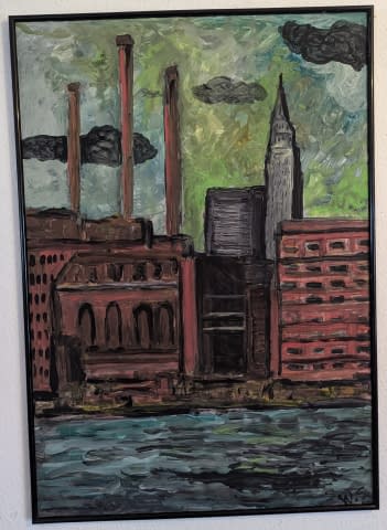 Image 1 of the artwork "Am East River, New York" by Wolfgang Söring on art24