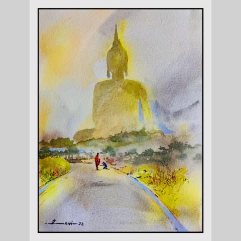 Image 1 of the artwork "Buddhist" by Ravi Kumar on art24