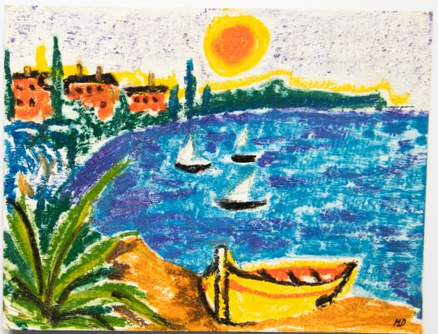 Image 1 of the artwork "Schiffe in der Bucht" by Milena Biblikova on art24