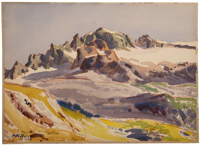 Image 1 de l'œuvre "Lötschental" par Albert Nyfeler sur art24