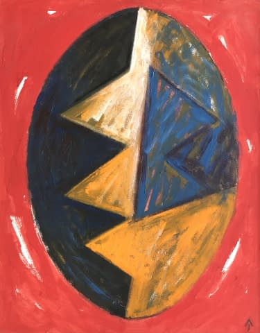 Image 2 of the artwork "Kék Angyal/Blauer Engel" by János Aknay on art24