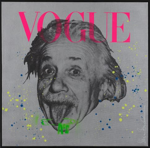 Image 1 of the artwork "Einstein Beauty and Brains" by Shane Bowden on art24