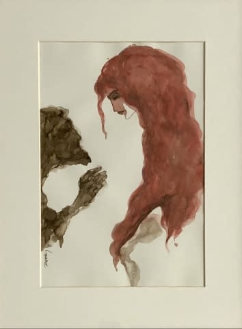 Image 4 of the artwork "Vörös hajú nő I./ Die Rothaarige I." by Ruttkay Sándor on art24