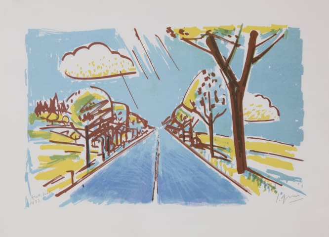 Image 1 de l'œuvre "Strasse in der Landschaft" par Jaroslav Grus sur art24