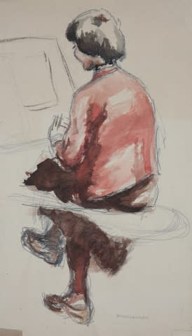 Image 1 of the artwork "Studie über eine Zeichnungsschülerin" by František Sembdner on art24