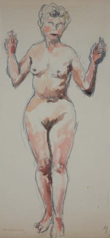 Image 1 of the artwork "Studie: Frauenakt (vermutlich Teil einer Serie)" by František Sembdner on art24