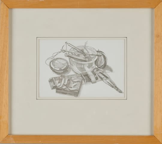 Image 1 of the artwork "Stillleben mit Mörser und Waage" by Arnold Ammann on art24