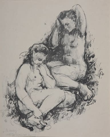 Bild 1 des Kunstwerks "u vody (dt. am Wasser)" von František Sembdner auf art24