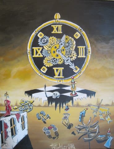 Image 1 of the artwork ""Der Wächter über die Zeit"" by K.Winkler's "Punk Paint Kitchen" on art24