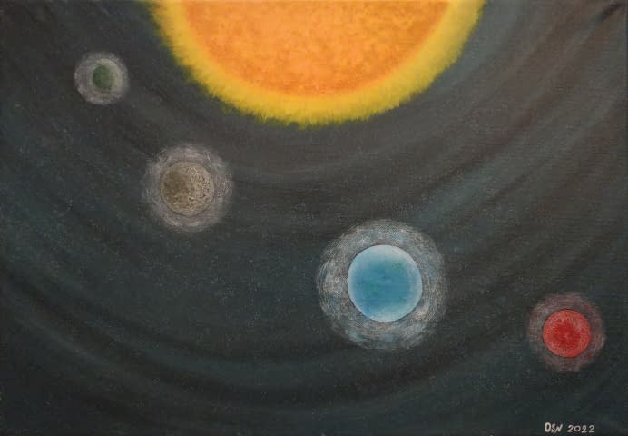 Image 1 of the artwork "Space Life" by Olha Nazarenko on art24