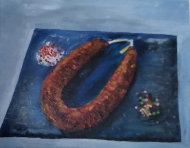 Image 2 of the artwork "Hessische ahle Wurst von Annette Matzelle" by Annette Irma Matzelle (AM) on art24