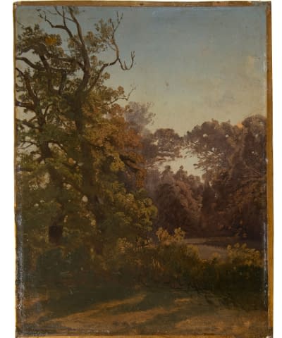 Image 1 of the artwork "Eichen-Mischwald mit Wiese" by Friedrich R. Zimmermann on art24