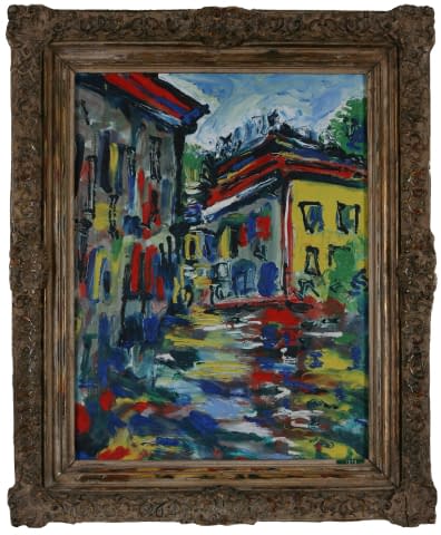 Bild 1 des Kunstwerks "Ansteigende Gasse" von František Chaun auf art24