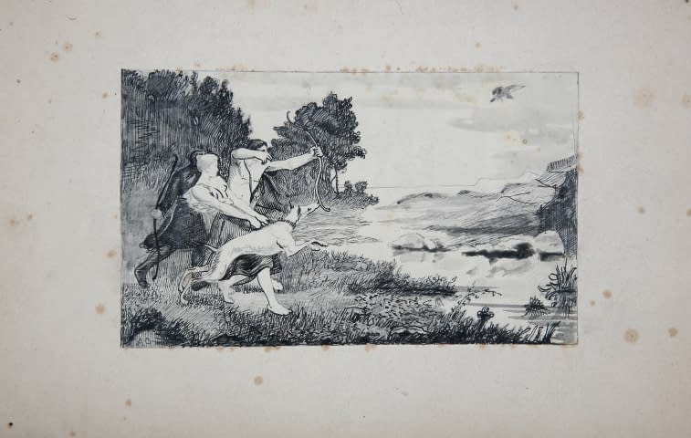 Image 1 de l'œuvre "Chasse antique" par Arthur Joseph Guéniot sur art24