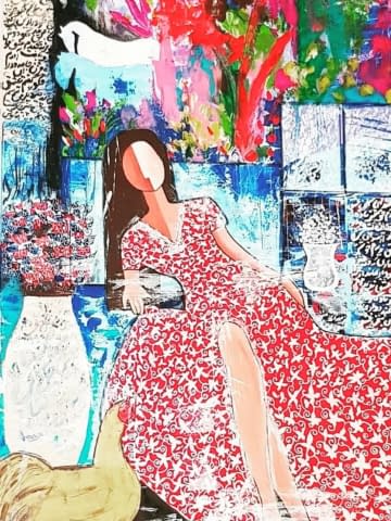 Image 1 of the artwork "Beautiful alone" by Ghazal Ashrafian on art24