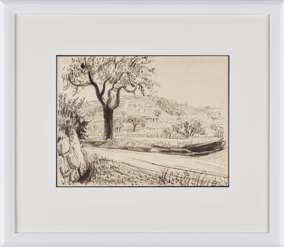 Image 1 of the artwork "Hügellandschaft mit Baum" by Ignaz Epper on art24