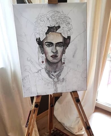 Bild 4 des Kunstwerks "FRIDA KAHLO" von Sandra Kindt auf art24